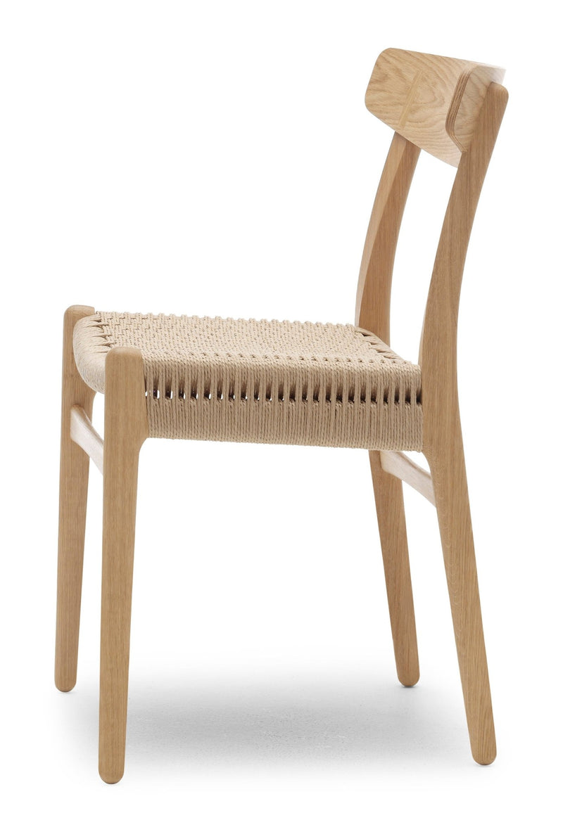CH23 Dining Chair - Natural Paper Cord - Carl Hansen & Son - Chairs - Soaped Oak - HORNE