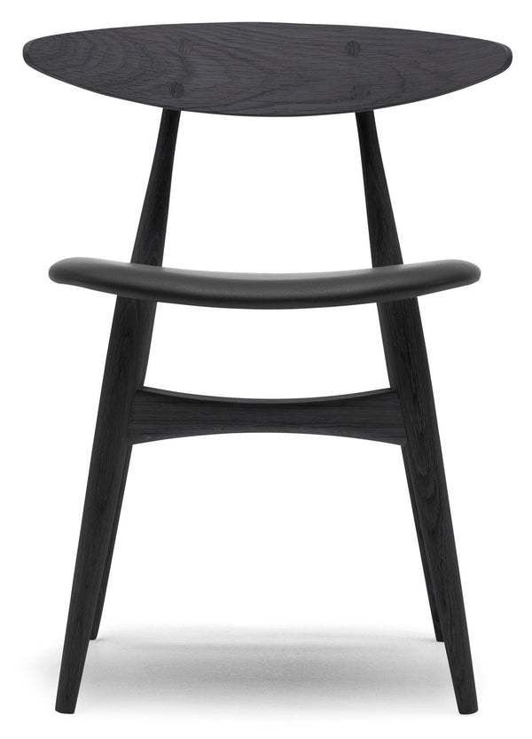 CH33P Dining Chair - Carl Hansen & Son - Chairs - Black Oak/Thor 301 Leather - HORNE