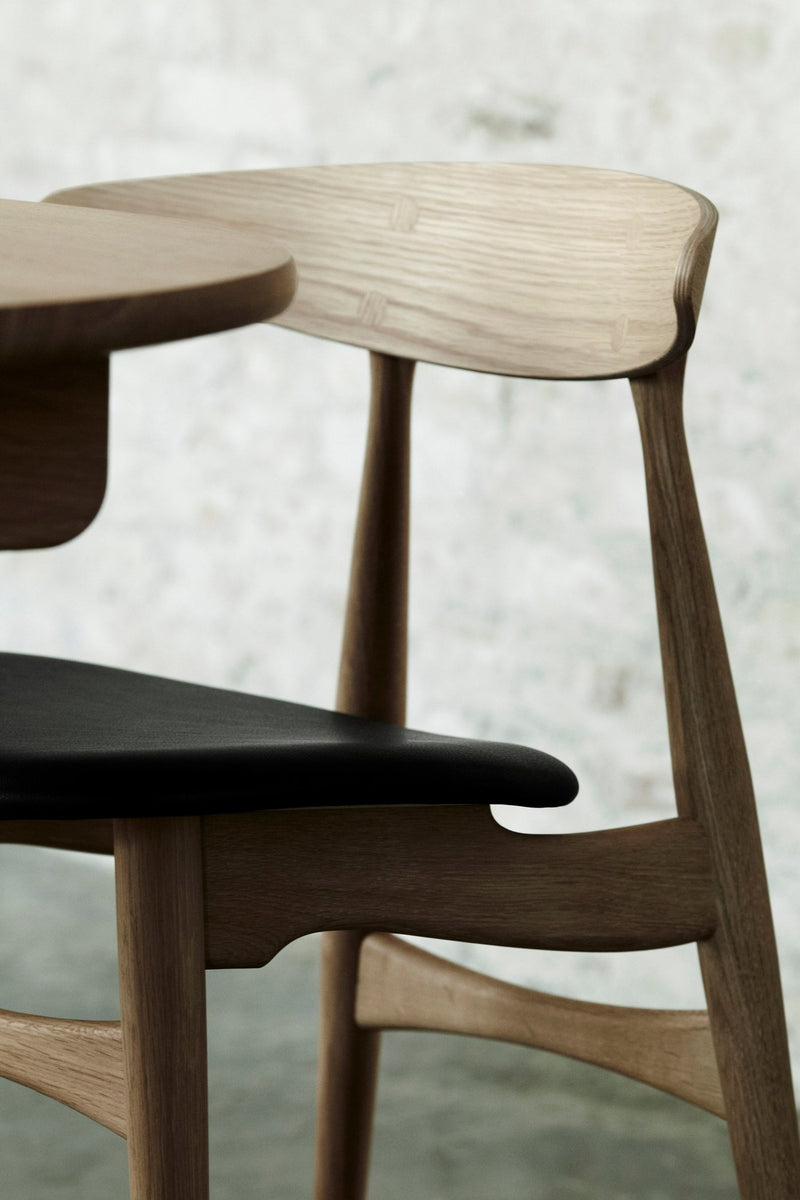 CH33P Dining Chair - Carl Hansen & Son - Chairs - Black Oak/Thor 301 Leather - HORNE