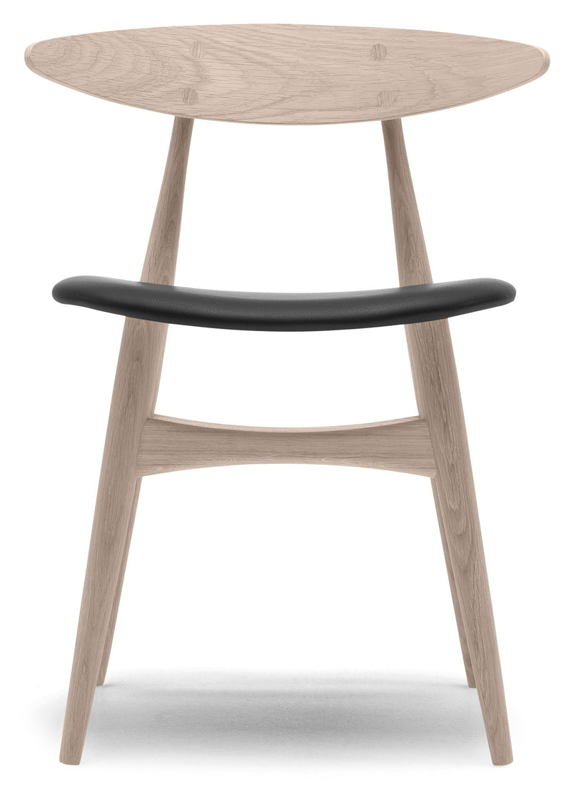 CH33P Dining Chair - Carl Hansen & Son - Chairs - Black Oak/Thor 301 Leather - HORNE