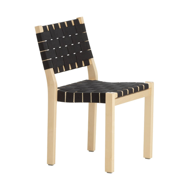 Chair 611 - Natural Lacquered - Artek - Chairs - Black - HORNE