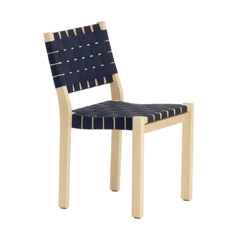 Chair 611 - Natural Lacquered - Artek - Chairs - Black - HORNE