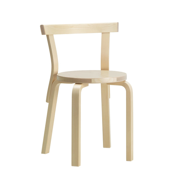 Chair 68 Natural Lacquered by Alvar Aalto - Artek - Chairs - Birch - HORNE