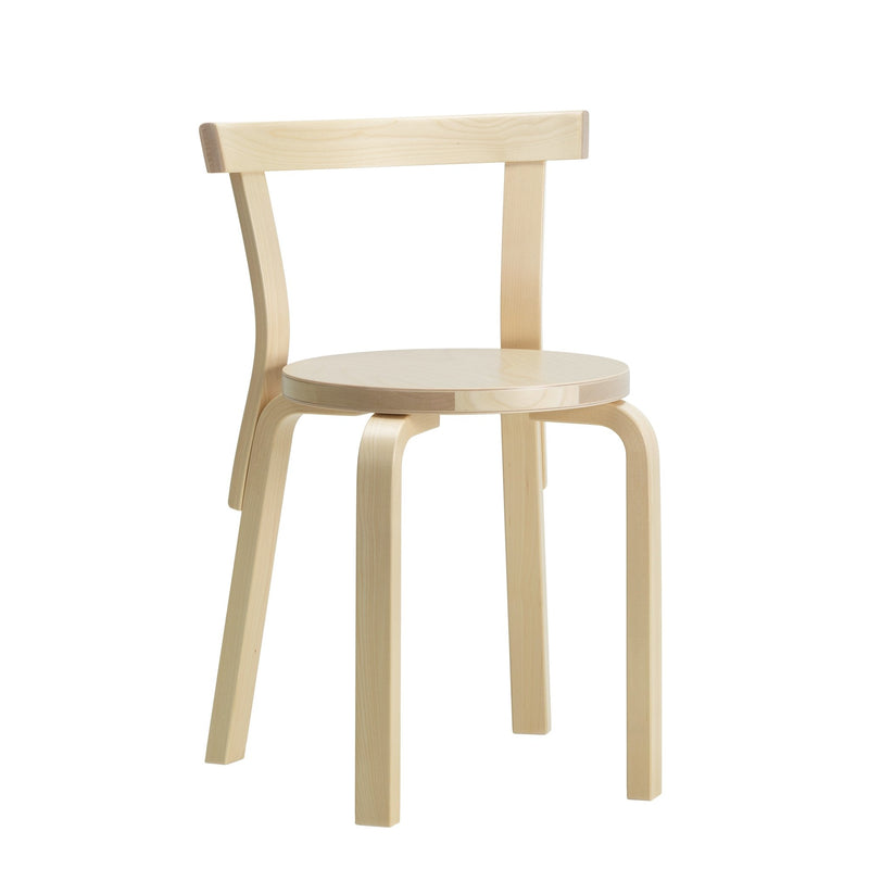 Chair 68 Natural Lacquered by Alvar Aalto - Artek - Chairs - Birch - HORNE
