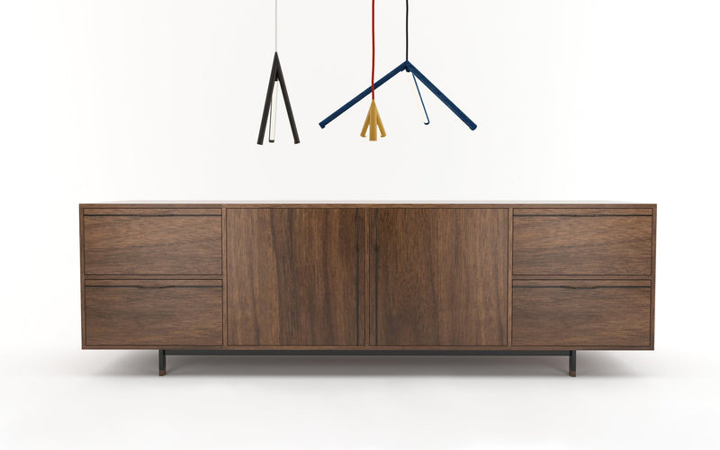 Chapman Large Credenza Storage Unit - Maple - Tronk - Sideboards + Cabinets - Black - HORNE