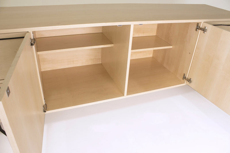 Chapman Large Credenza Storage Unit - Walnut - Tronk - Sideboards + Cabinets - Black - HORNE