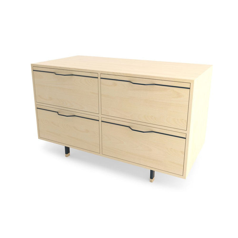 Chapman Small Storage Dresser Cabinet - Maple - Tronk - Dressers - Black - HORNE