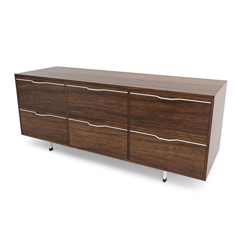 Chapman Storage Dresser Credenza - Walnut - Tronk - Dressers - Black - HORNE