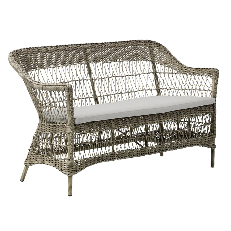 Charlot 2 - Seater Sofa - Exterior - Sika Design - Outdoor Furniture - Antique - Sunbrella Sailcloth Seagull - HORNE