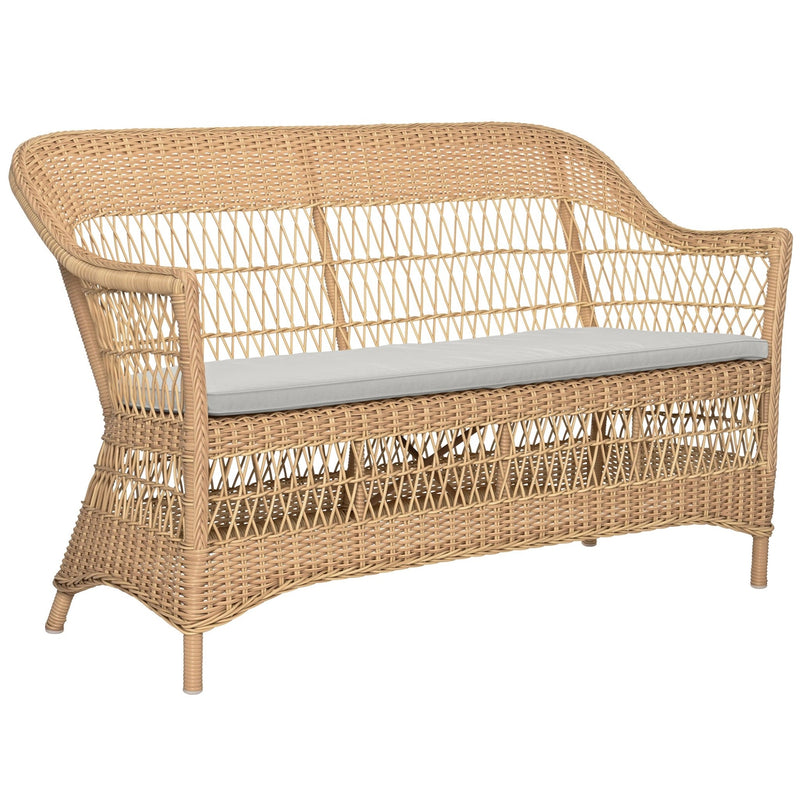 Charlot 2 - Seater Sofa - Exterior - Sika Design - Outdoor Furniture - Antique - Sunbrella Sailcloth Seagull - HORNE