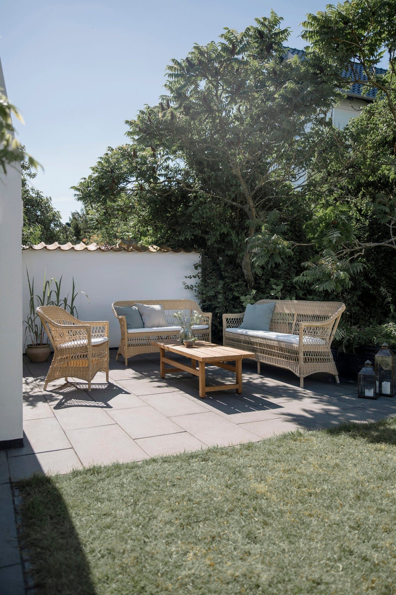 Charlot 2 - Seater Sofa - Exterior - Sika Design - Outdoor Furniture - Antique - Sunbrella Sailcloth Seagull - HORNE