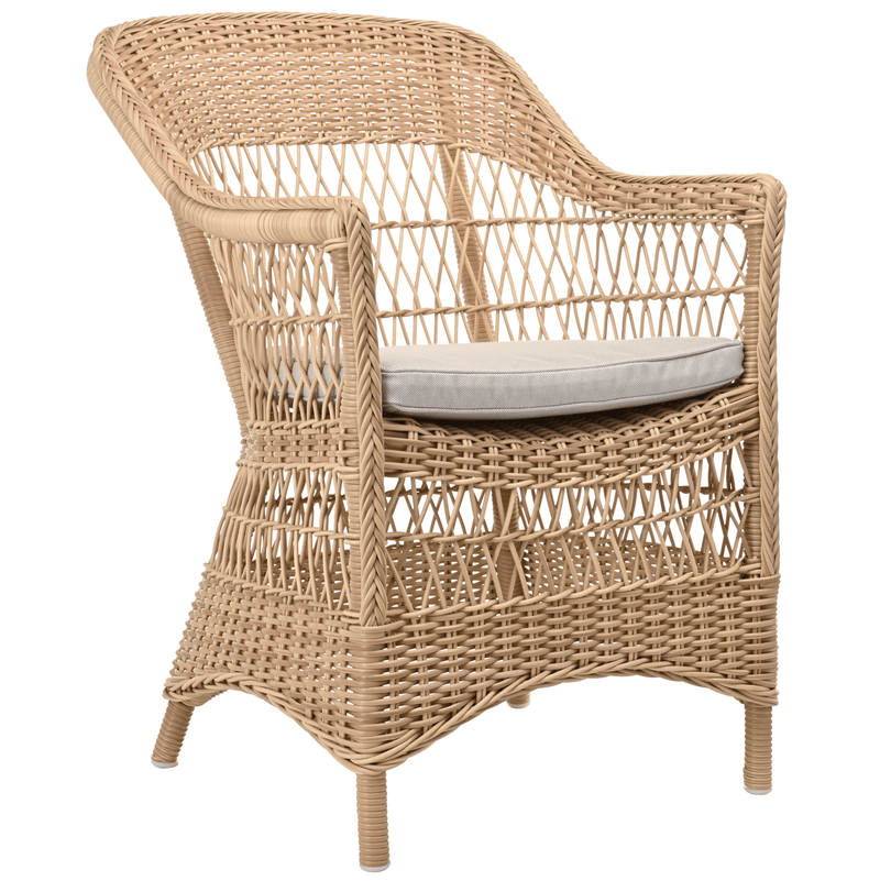 Charlot Chair - Exterior - Sika Design - Outdoor Furniture - Antique - Snow White 100% Polyester - HORNE