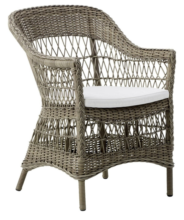 Charlot Chair - Exterior - Sika Design - Outdoor Furniture - Antique - Tempotest Canvas White - HORNE