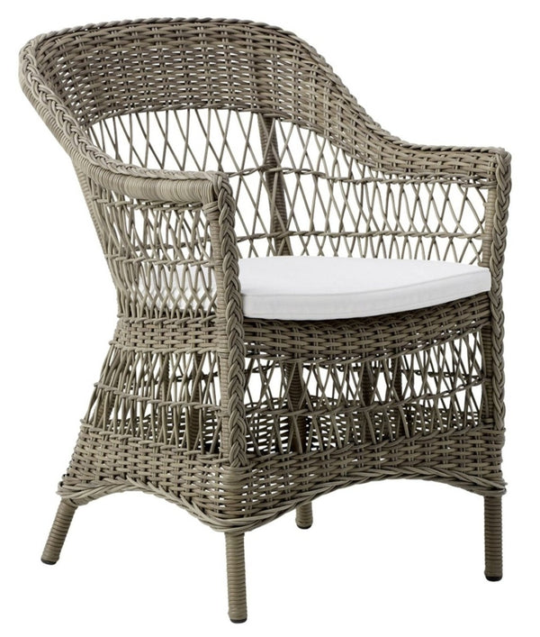 Charlot Chair - Exterior - Sika Design - Outdoor Furniture - Antique - Snow White 100% Polyester - HORNE