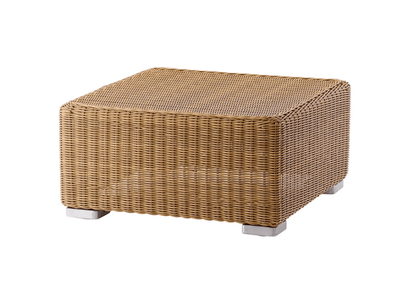 Chester Footstool/Coffee Table - Cane Line - Outdoor Furniture - Natural - No Cushion - HORNE