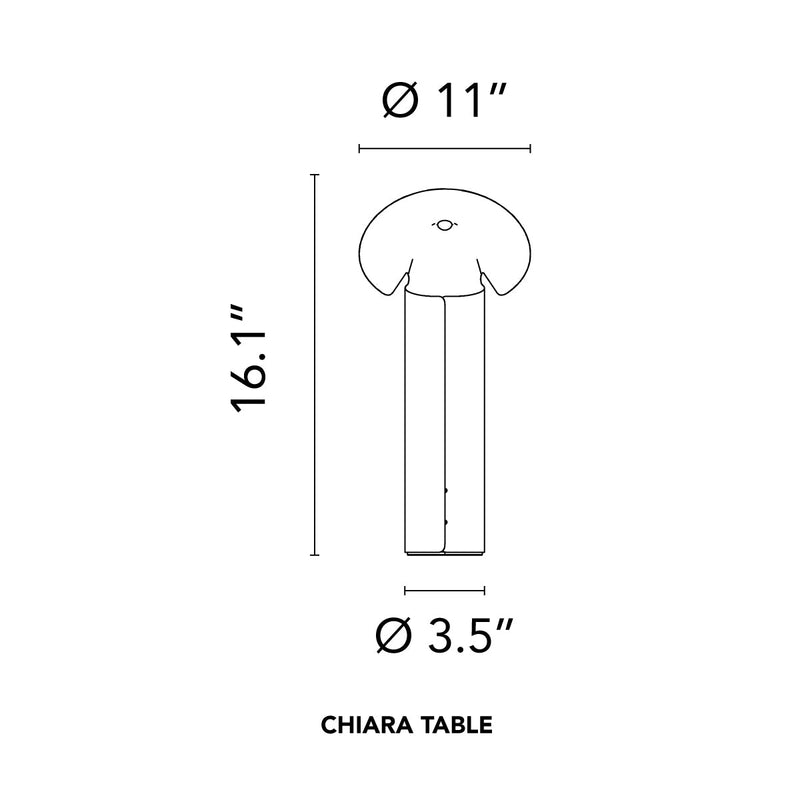 Chiara Table Lamp - Flos - Table + Task - Aluminum - HORNE