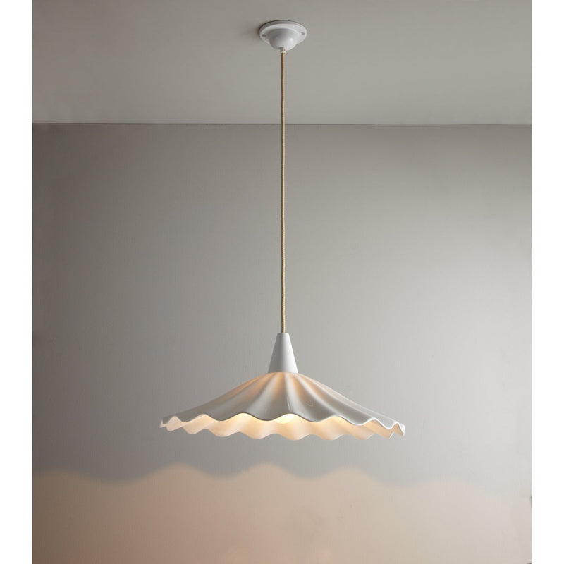 Christie Bone China Pendant Light with Shade