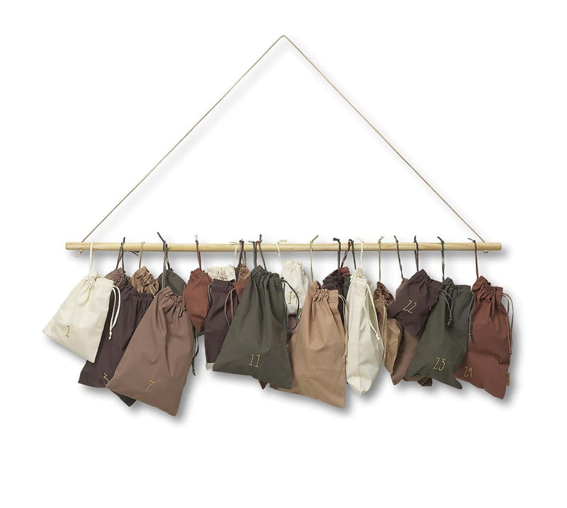 Christmas Countdown - 24 Bags - Ferm Living - Art + Objects - Multi - HORNE