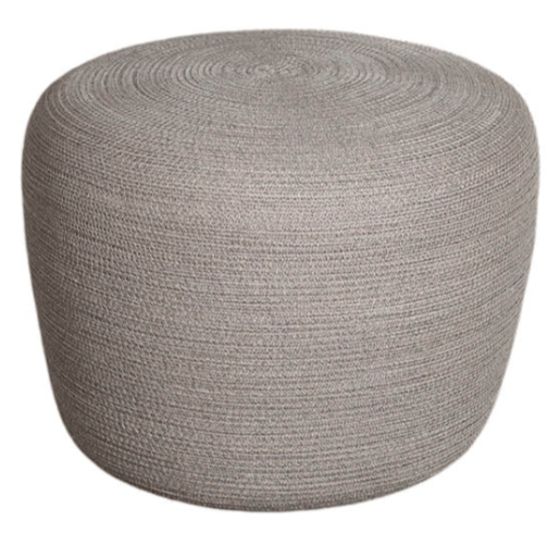 Circle Footstool - Cane Line - Outdoor Furniture - Small - Taupe - HORNE