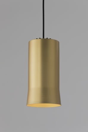 Cirio Simple Pendant - Brass - Santa & Cole - Pendants - Black Cord and Canopy - 118
