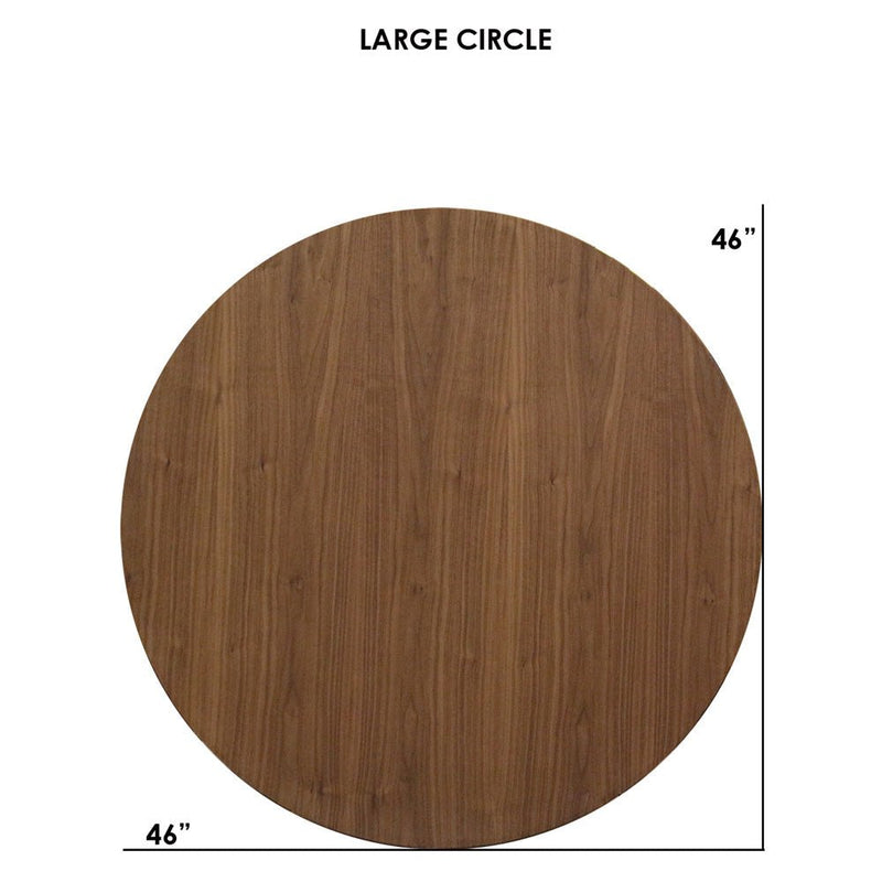 Clarke Large Circle Coffee Table - Walnut - Tronk - Tables + Desks - Black - HORNE