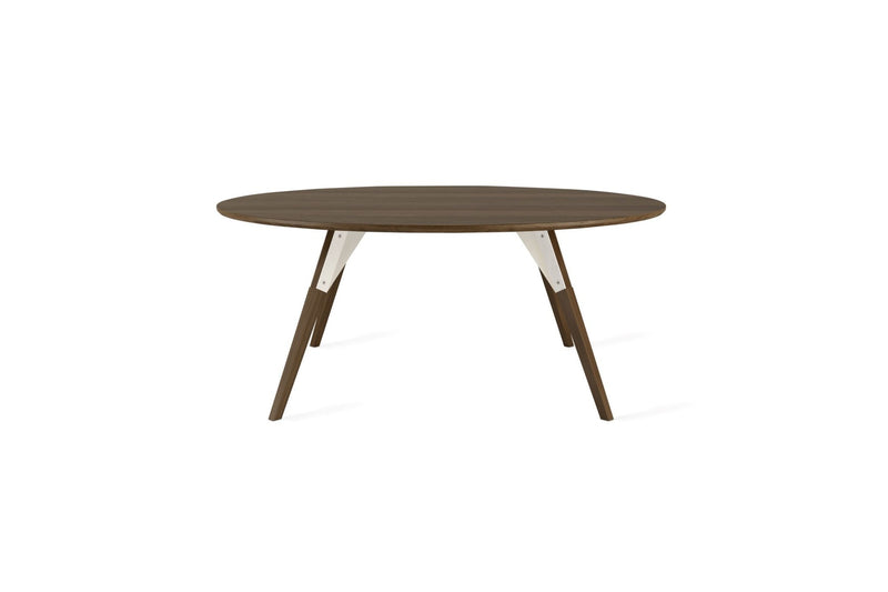 Clarke Large Circle Coffee Table - Walnut - Tronk - Tables + Desks - Black - HORNE