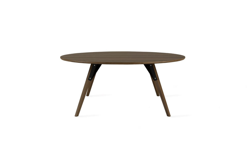 Clarke Large Circle Coffee Table - Walnut - Tronk - Tables + Desks - Black - HORNE
