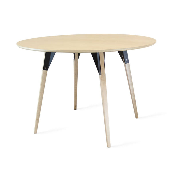 Clarke Large Circle Dining Table - Maple - Tronk - Tables + Desks - Black - HORNE