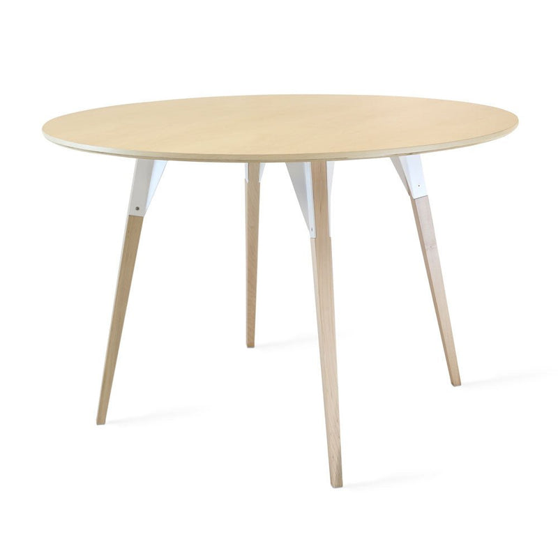 Clarke Large Circle Dining Table - Maple - Tronk - Tables + Desks - Black - HORNE