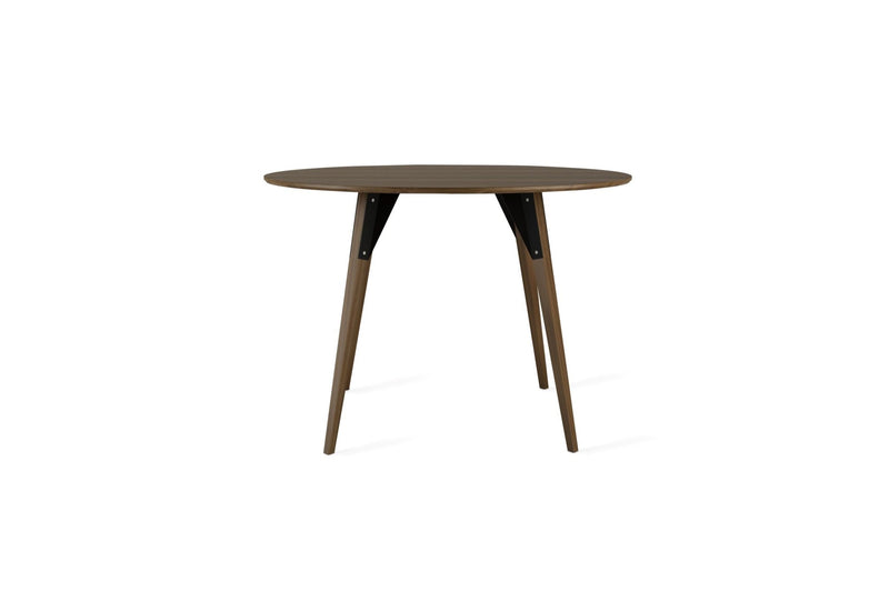 Clarke Large Circle Dining Table - Walnut - Tronk - Tables + Desks - Black - HORNE