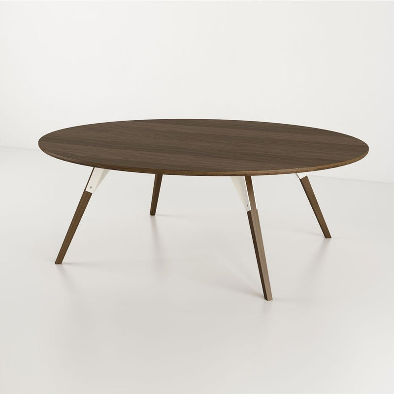 Clarke Large Oval Coffee Table - Walnut - Tronk - Tables + Desks - Black - HORNE