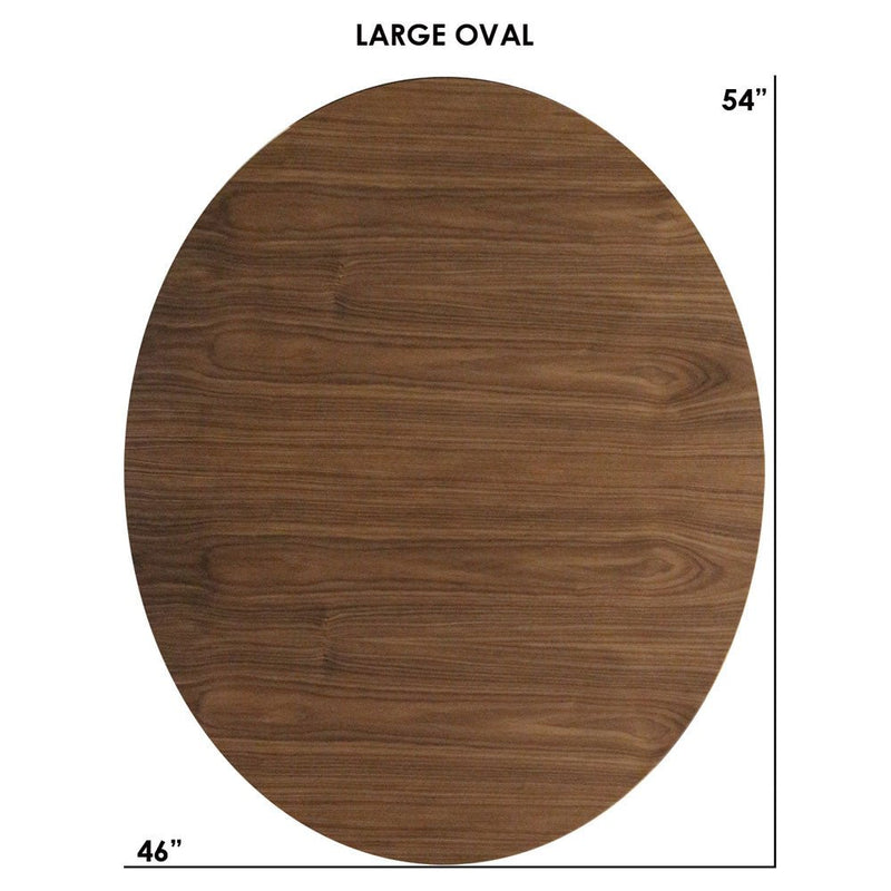 Clarke Large Oval Coffee Table - Walnut - Tronk - Tables + Desks - Black - HORNE