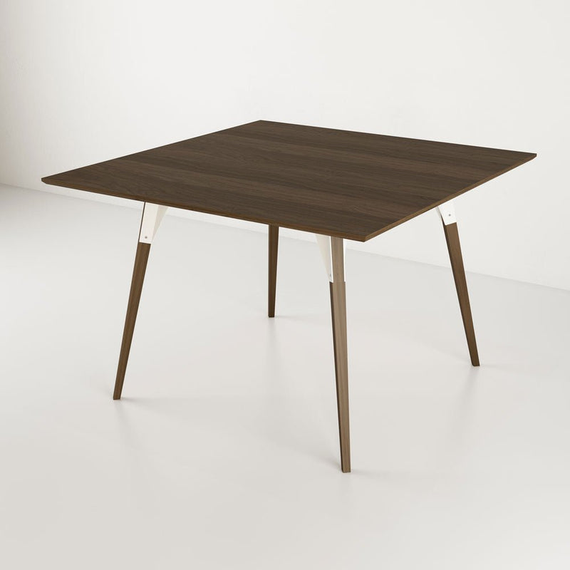 Clarke Large Square Dining Table - Walnut - Tronk - Tables + Desks - Black - HORNE