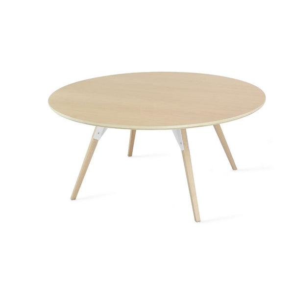 Clarke Small Circle Coffee Table - Maple - Tronk - Tables + Desks - White - HORNE