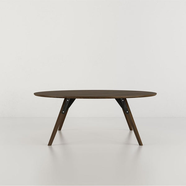 Clarke Small Circle Coffee Table - Walnut - Tronk - Tables + Desks - Black - HORNE