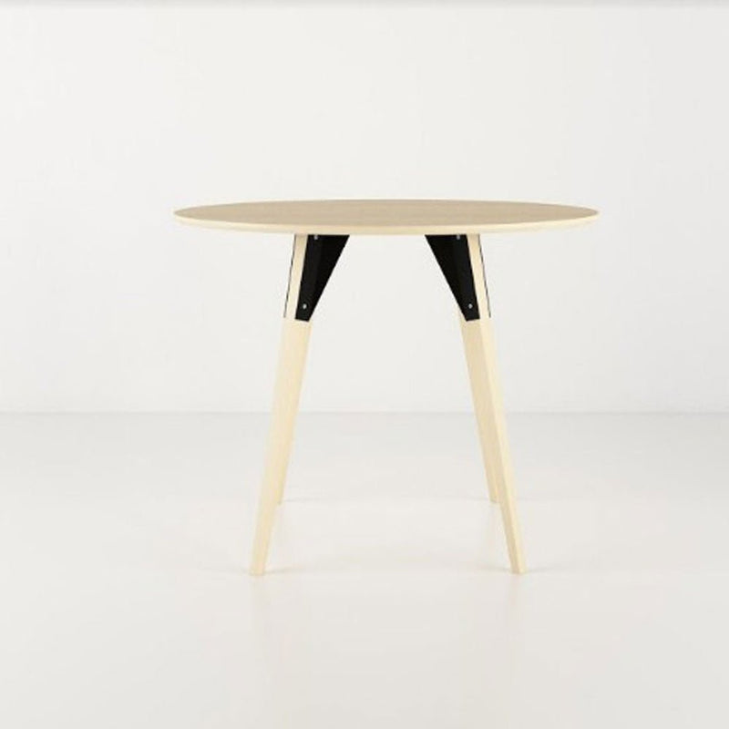 Clarke Small Circle Dining Table - Maple - Tronk - Tables + Desks - Black - HORNE