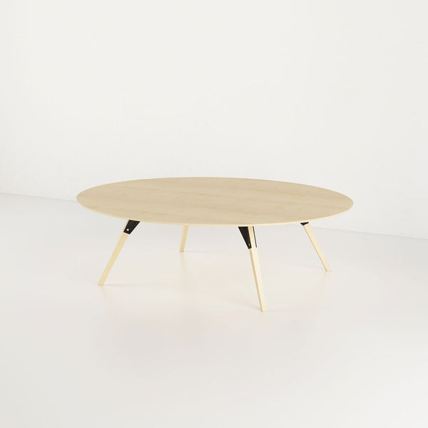 Clarke Small Oval Coffee Table - Maple - Tronk - Tables + Desks - Black - HORNE