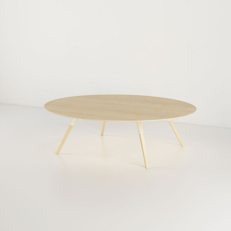 Clarke Small Oval Coffee Table - Maple - Tronk - Tables + Desks - Black - HORNE