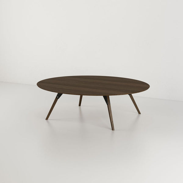 Clarke Small Oval Coffee Table - Walnut - Tronk - Tables + Desks - Black - HORNE