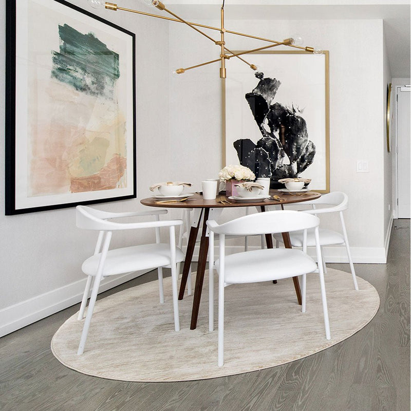 Clarke Small Oval Dining Table - Walnut - Tronk - Tables + Desks - Black - HORNE