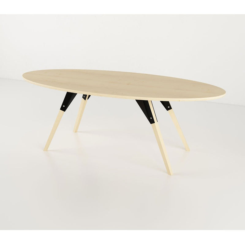 Clarke Thin Oval Coffee Table - Maple - Tronk - Tables + Desks - Black - HORNE