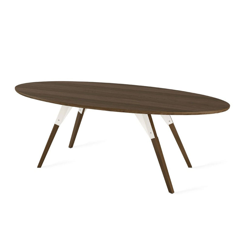 Clarke Thin Oval Coffee Table - Walnut - Tronk - Tables + Desks - Black - HORNE