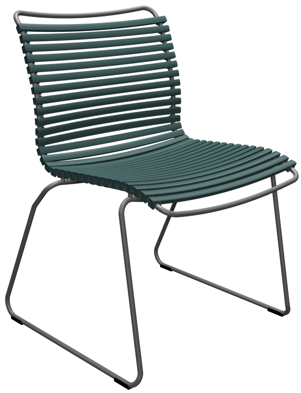 CLICK Outdoor Dining Chair - No Armrests - HOUE - Outdoor Furniture - Pine Green - HORNE