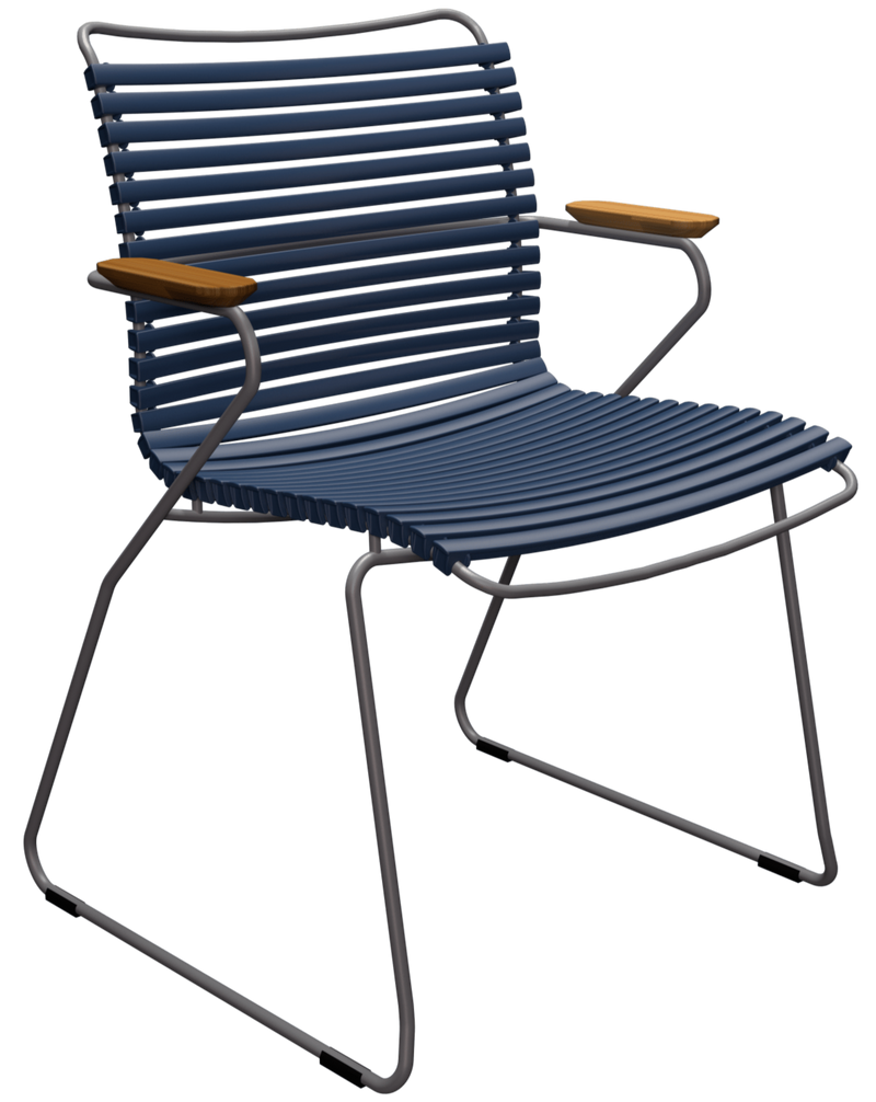 CLICK Outdoor Dining Chair w/Armrests - HOUE - Outdoor Furniture - Pine Green - HORNE