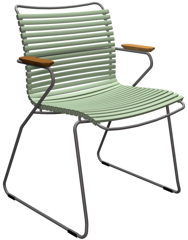 CLICK Outdoor Dining Chair w/Armrests - HOUE - Outdoor Furniture - Pine Green - HORNE