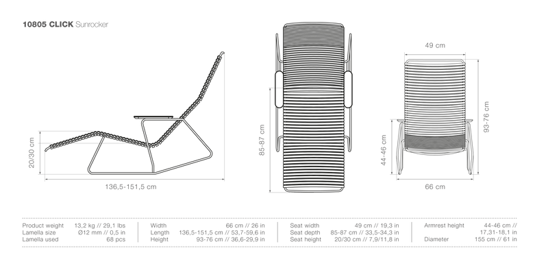 CLICK Sunrocker - HOUE - Outdoor Furniture - Pine Green - HORNE