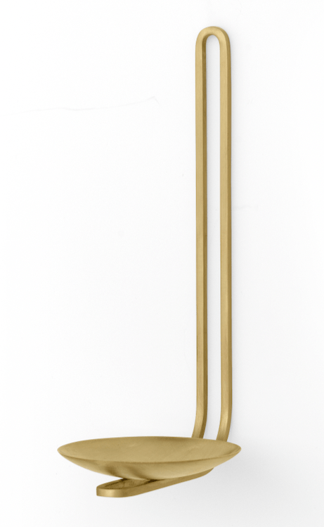 Clip Wall Candle Holder - Audo Copenhagen - Candle Holders - Small - Brass - HORNE