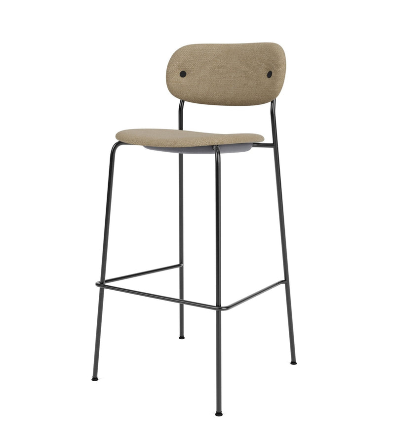 Co Bar Chair - Fully Upholstered - Audo Copenhagen - Chairs - Black Frame/ Audo Boucle 02 (Beige) - HORNE