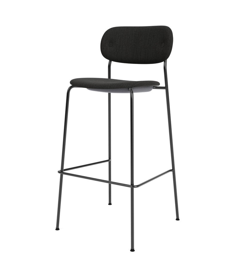 Co Bar Chair - Fully Upholstered - Audo Copenhagen - Chairs - Black Frame/ Audo Boucle 02 (Beige) - HORNE