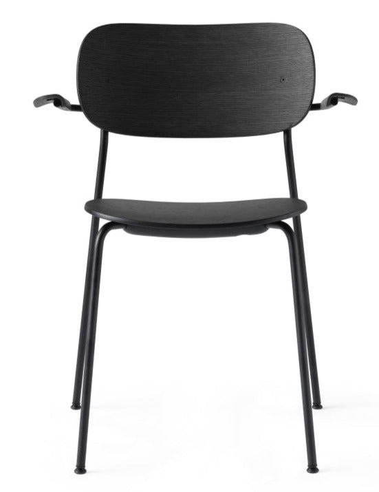 Co Chair - w/ Armrest - Audo Copenhagen - Chairs - Black / Dark Oak - HORNE